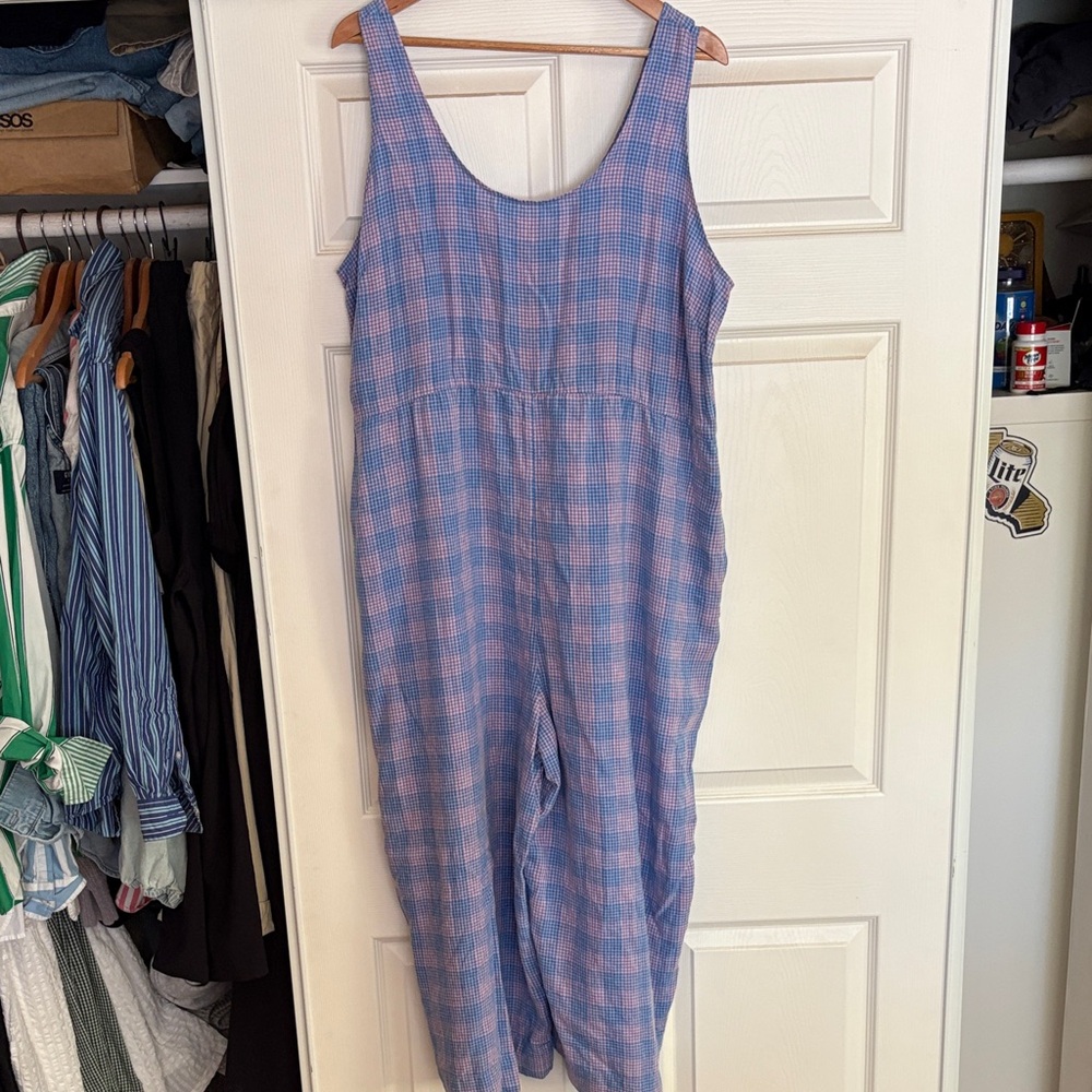 Patagonia Blue and Pink Checkered Garment